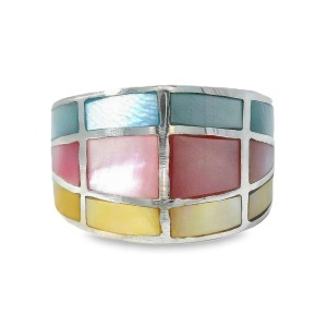 Inel Argint Sidef Multicolor Ananya