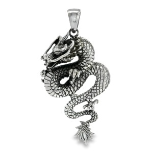 Pandantiv Argint Unisex Dragon