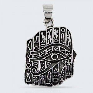 Pandantiv argint unisex Eye of Horus Hieroglyphs