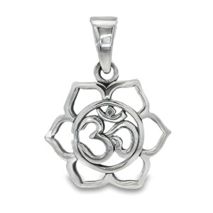 Pandantiv Argint Unisex Lotus Ohm