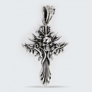 Pandantiv argint Unisex Skull Cross