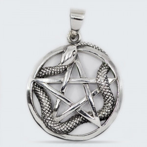 Pandantiv argint unisex Snake Origin