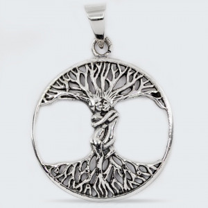 Pandantiv argint unisex Tree of Life Couple