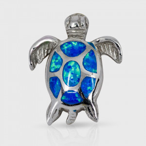 Pandantiv Opal Blue Turtle