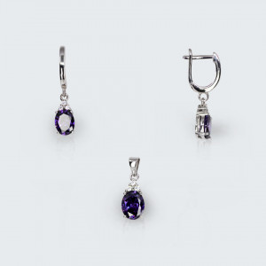 Set amethyst drops - Img 2