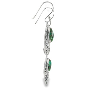 Set Argint Green Copper Turquoise Kairavi - Img 2