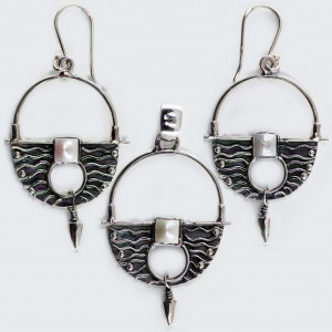 Set Argint Perla de Apa Dulce Rahmi
