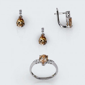 Set honey teardrop