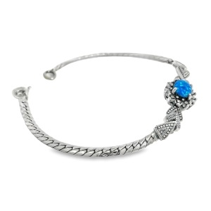 Bratara Argint Marcasite si Opal de Sinteza Diksha - Img 2