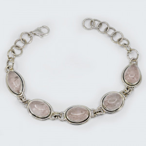 Bratara Argint Quartz Roz Deleep