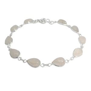 Bratara Argint Quartz Roz Kavia