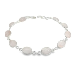 Bratara Argint Quartz Roz Mannat