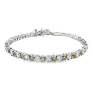 Bratara Argint Sultanit de laborator si Cubic Zirconia Renee