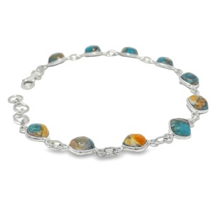 Bratara Argint Turquoise Oyster Shivani - Img 2
