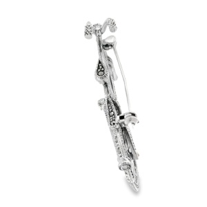Brosa Argint cu Marcasite Clarette - Img 2