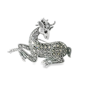 Brosa Argint cu Marcasite Desiree