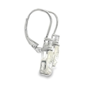 Cercei Argint cu sistem de inchidere arc leverback Cubic Zirconia Eleonore - Img 2