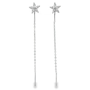 Cercei lungi din Argint Cubic Zirconia Alix