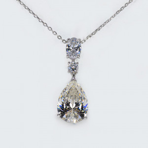 Colier Argint Zirconia Coraline Alb Cald - Img 2