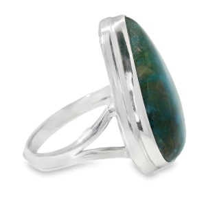 Inel Argint Chrysocolla Ruhani - Img 2