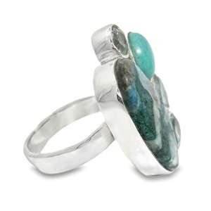 Inel Argint Chrysocolla Ushma - Img 2