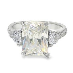 Inel Argint Cubic Zirconia Alb Cald Aurora
