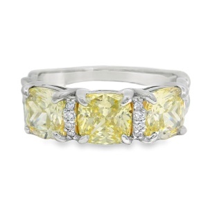 Inel Argint Cubic Zirconia Sampanie Lucienne
