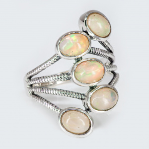 Inel Argint Opal Australian Nagavalli - Img 2