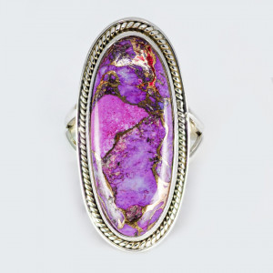 Inel Argint Purple Copper Turquoise Desikan