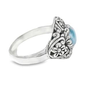 Inel Argint realizat manual Larimar Minaha - Img 2