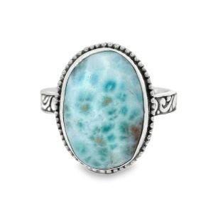 Inel Argint realizat manual Larimar Naimahi