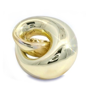 Inel Argint suflat Aur 585 Lucette