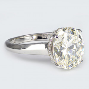 Inel Argint Zirconia Maelie Alb Cald - Img 2