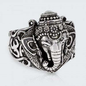Inel Ganesha Head