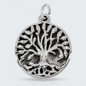 Pandantiv argint gol Tree of life