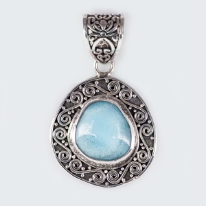 Pandantiv Argint realizat manual Larimar Annisa