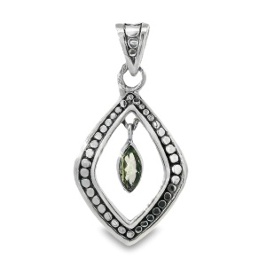 Pandantiv Argint Realizat Manual Peridot Hemashi