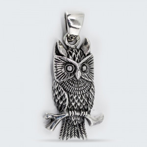 Pandantiv argint Unisex Small Owl