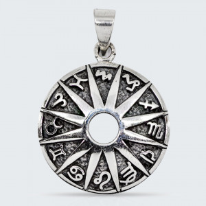 Pandantiv argint unisex Zodiac Sun