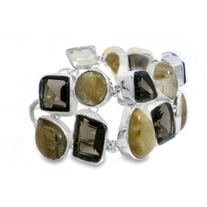 Bratara Argint Quartz Rutilat Vihana - Img 3