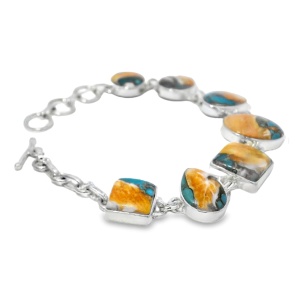 Bratara Argint Turquoise Oyster Jayal - Img 2