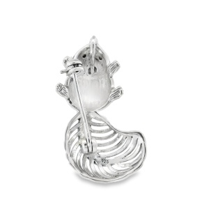 Brosa Argint cu Marcasite Eugenie - Img 3