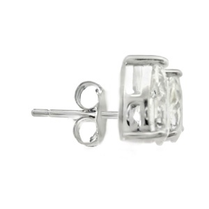 Cercei Argint cu sistem de inchidere cu surub Cubic Zirconia Lisette - Img 2