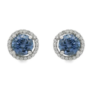 Cercei Argint cu sistem de inchidere cu surub Cubic Zirconia Ninon