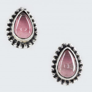 Cercei Argint Quartz Roz Haral