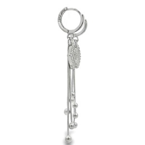 Cercei lungi Argint Cubic Zirconia Iris - Img 2
