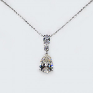 Colier Argint Zirconia Coraline Alb Cald