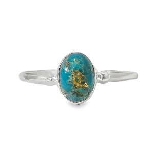 Inel Argint Blue Copper Turquoise Nalin