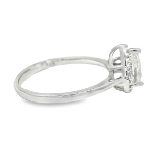 Inel Argint Cubic Zirconia Alb Cald Lina - Img 2