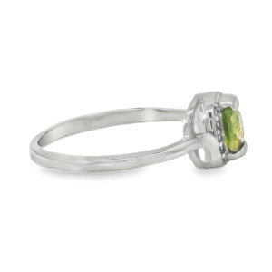 Inel Argint Peridot si Cubic Zirconia Chalida - Img 2